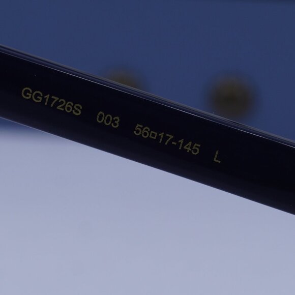 Gucci GG1726S 003 Square Sunglasses - Shiny Blue/Grey - Picture 8 of 11